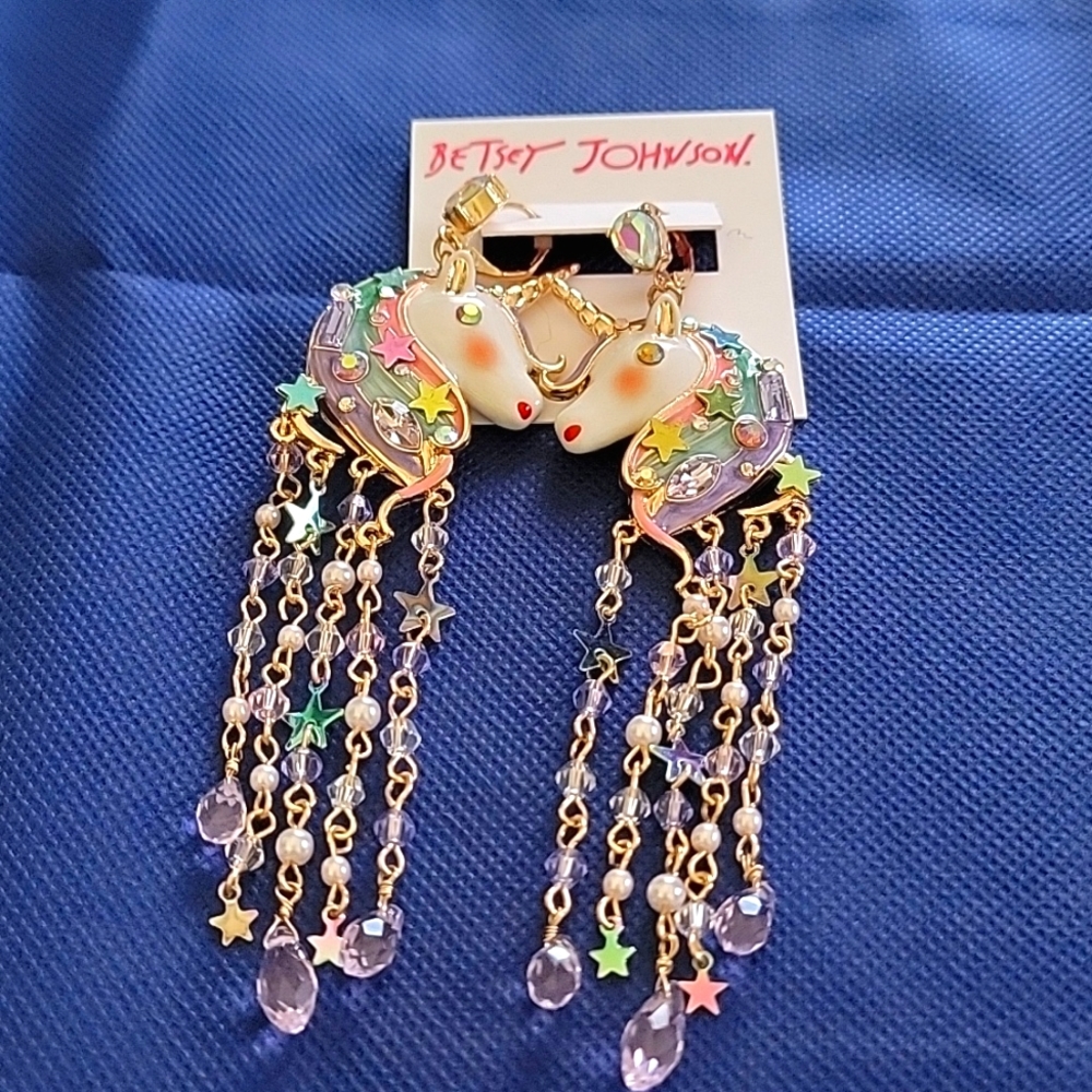 Betsey johnson Unicorn Earrings